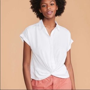 Loft Lou & Grey Fluid Twill Twist Shirt